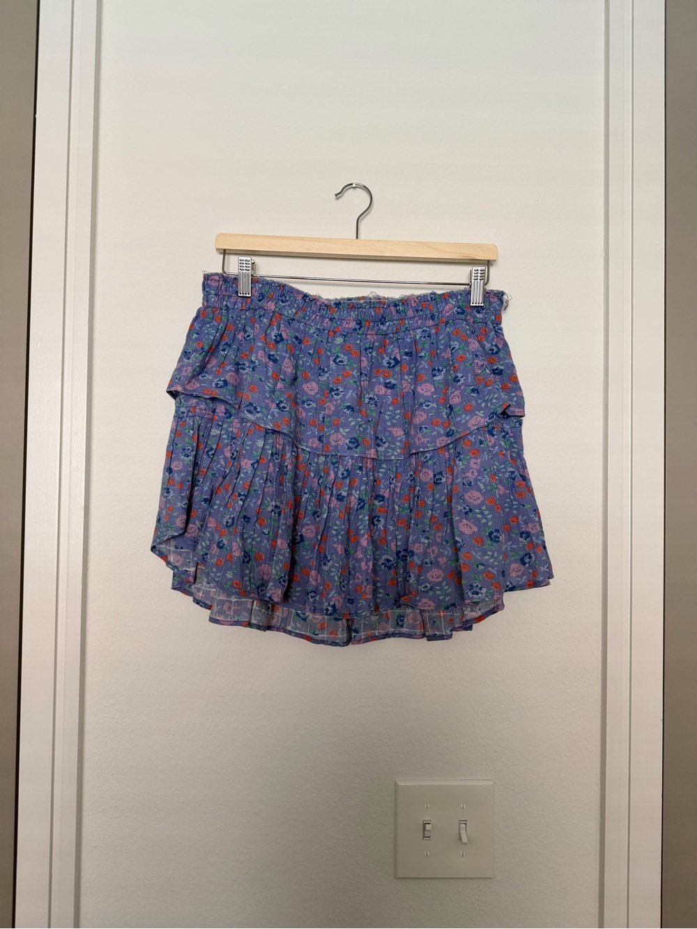 LOVESHACKFANCY • floral mini skirt